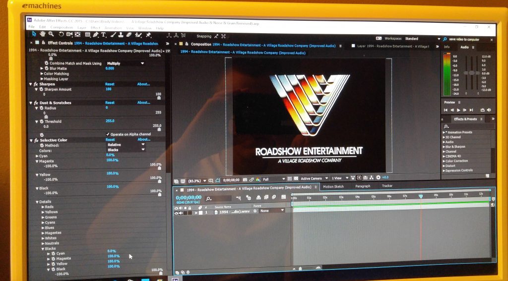 Correcting background color on "Roadshow Entertainment - 1994"