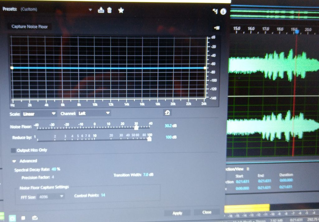 Removing static from "Vichy - France - 1949" on Adobe Audition