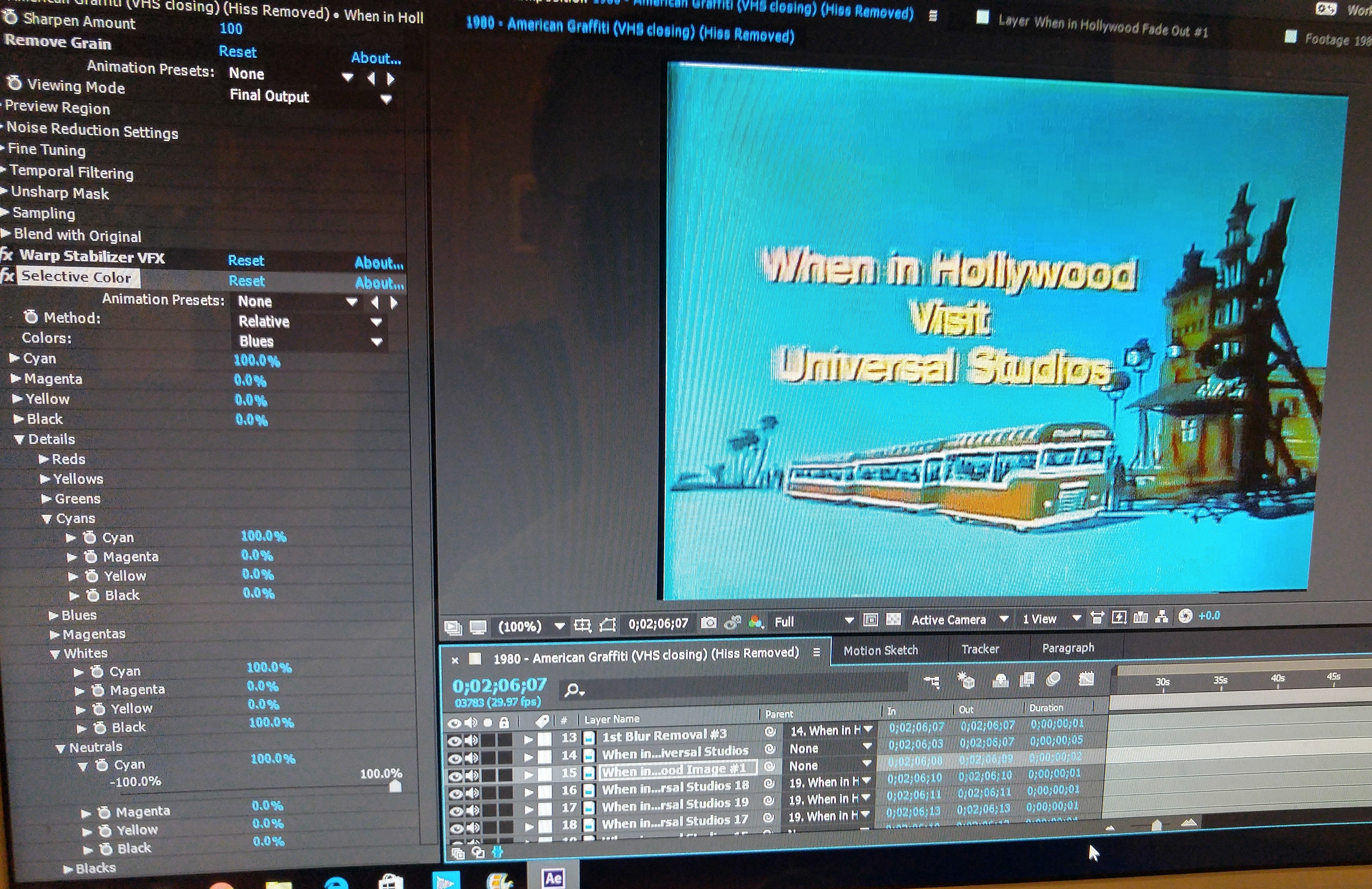 Brady further enhances the color quality on [1980 - American Graffiti (VHS closing)]