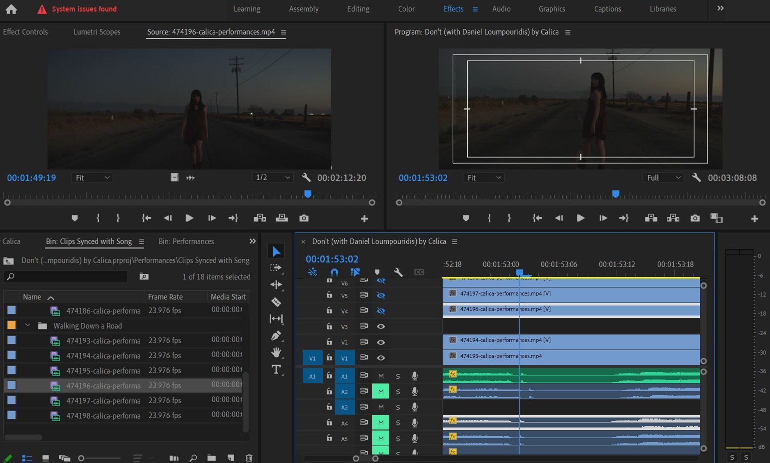 2021-09-21 1858 hours (Shot of Calica Walking Down a Road on Calica's 'Don't' Moved to Appear in Sync with Song, in Reference to Silent Gap, for FilmSupply Edit Fest)