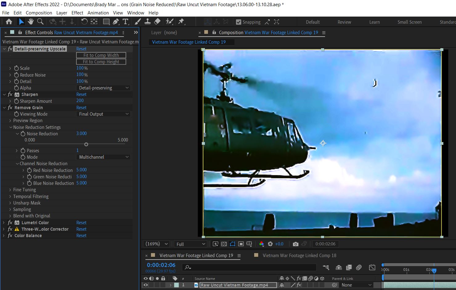 2022-08-17 1739 hours (Trial and Error Reducing Noise Grain on After Effects)