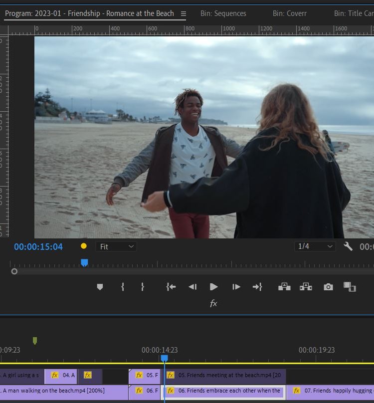 2023-01-29 1542 hours (Trimmed and Dragged Not-Yet-Color-Corrected Shots of Couple Hugging to Provide Continuity)