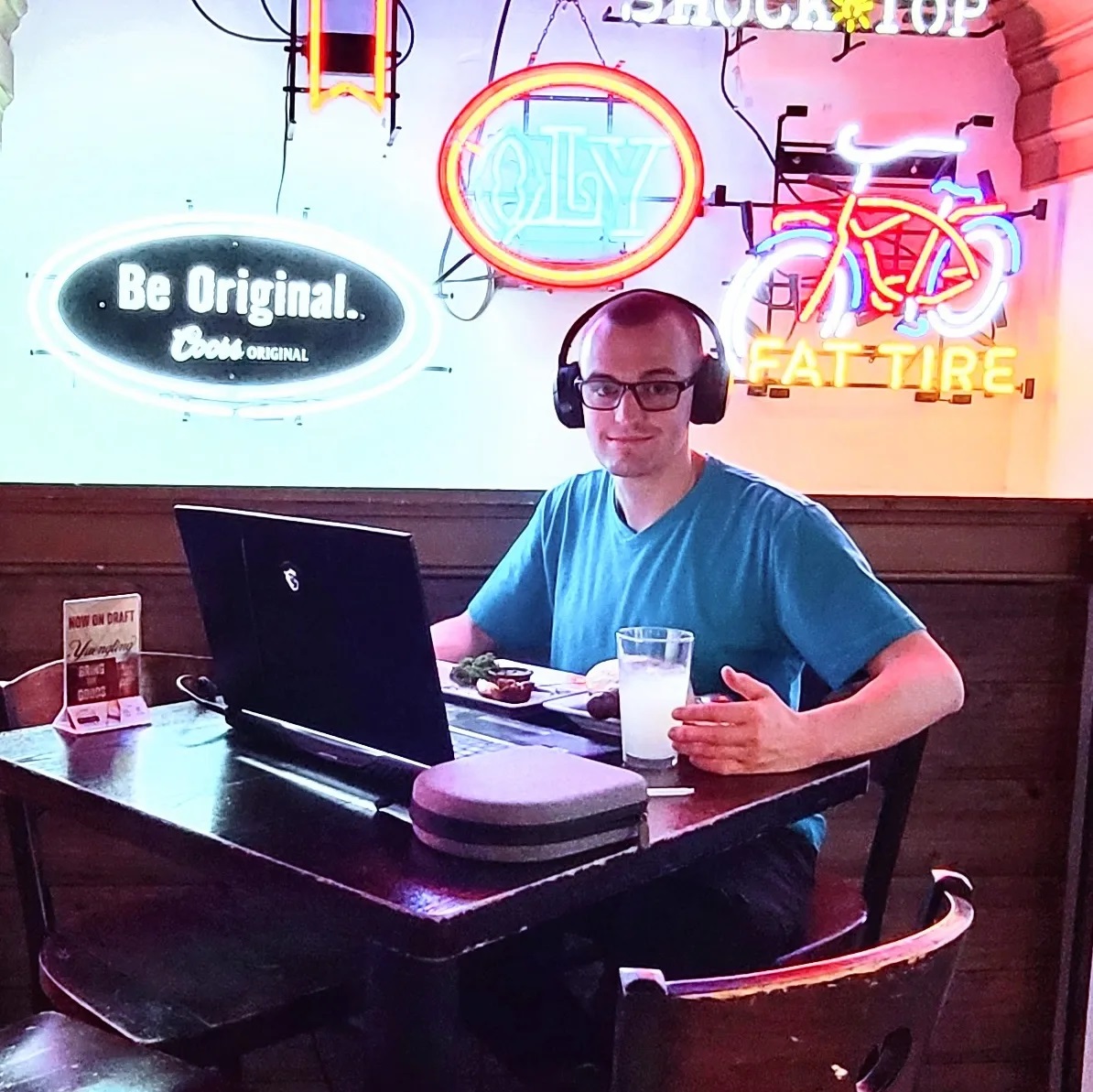 2023-04-03 1644 hours - Enjoying dinner at Dublin's Pass as I write the script for 'Fitness - How Running Enhances Your Health'