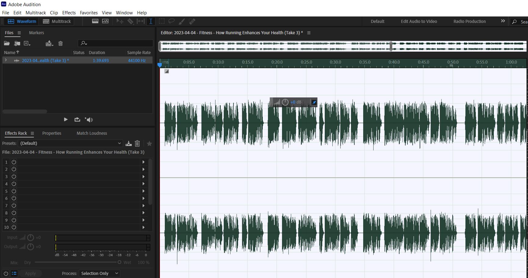 2023-04-04 1959 hours (Trial and Error Enhancing Voice Over using Vocal Enhancer Special Effect on Adobe Audition)