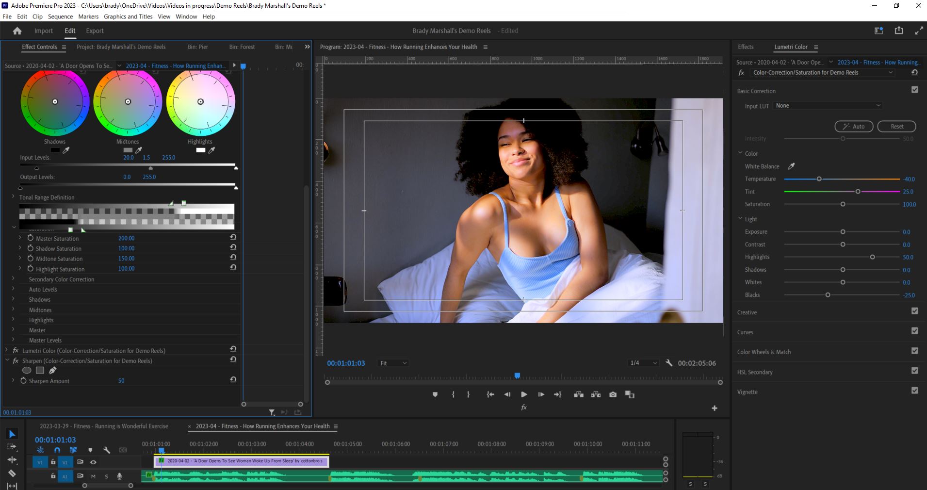 2023-04-04 2118 hours (Trial and Error Color-Correcting Saturated Stock Shot 'A Door Opens To See Woman Woke Up From Sleep' from Pexels)