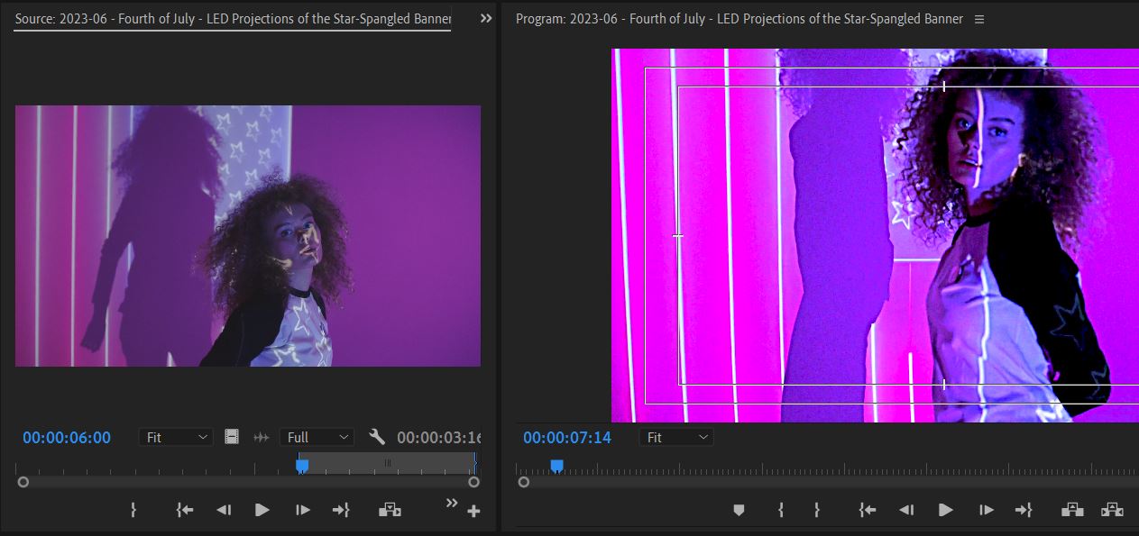 2023-06-21 1646 hours (Trimmed Out First Half of 'Woman in Front of a Projection of the American Flag' ID 4669694 to Flow from Where Clip 4669693 Left Off)