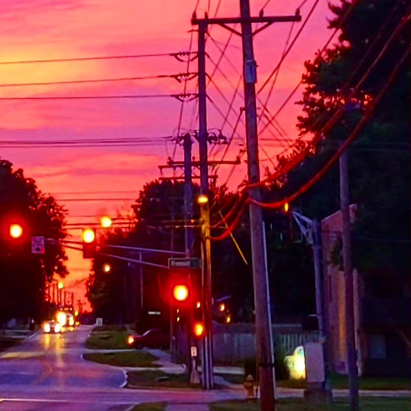 2023-08-08 0619 hours - Gorgeous Colorful Sunrise over Meador Park Neighborhood of Springfield