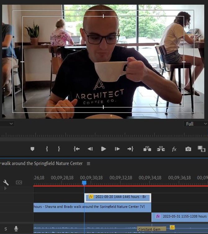 2023-07-11 1649 hours (Inserted B-Roll Shot of Brady at Architect Coffee Company)