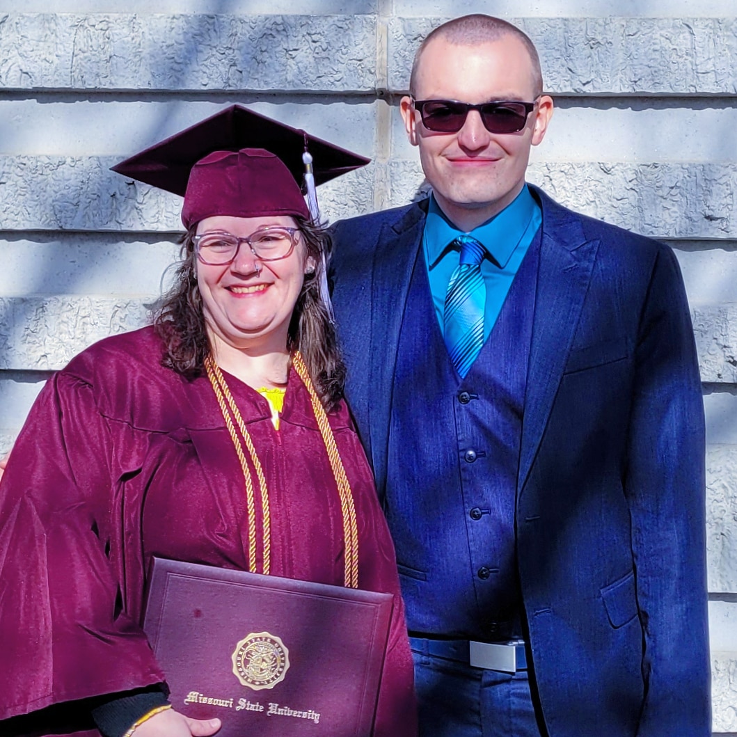 2023-12-15 1155 hours - Shayna and Brady at Shayna's Graduation Commencement from Missouri State University