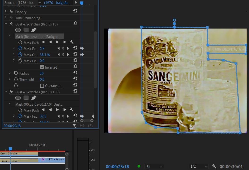 2022-12-08 2141 hours (Trial and Error Cleanly Removing Dust & Dirt through Crossfade)