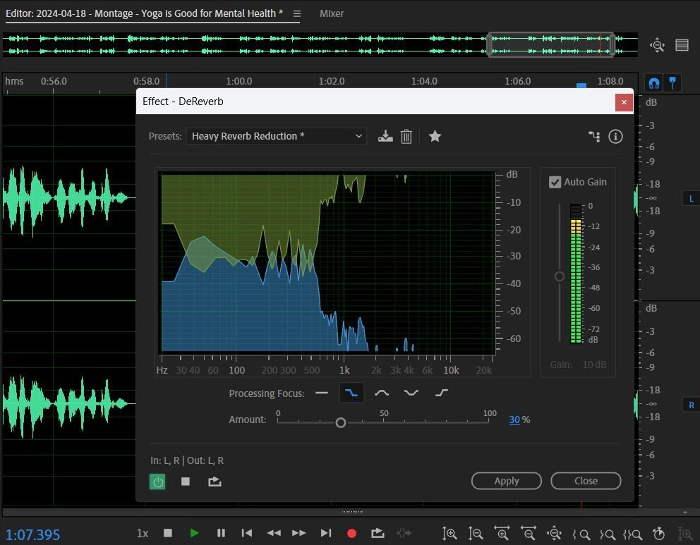 2024-04-18 1936 hours (Trial and Error Removing Reverb from Script Recording on Adobe Audition)