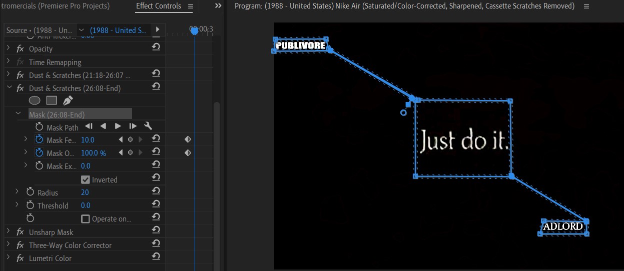 2024-07-09 1850 hours (Mask Inverted Around All Title Cards to Avoid Distorting Them when Removing Cassette Scratches)