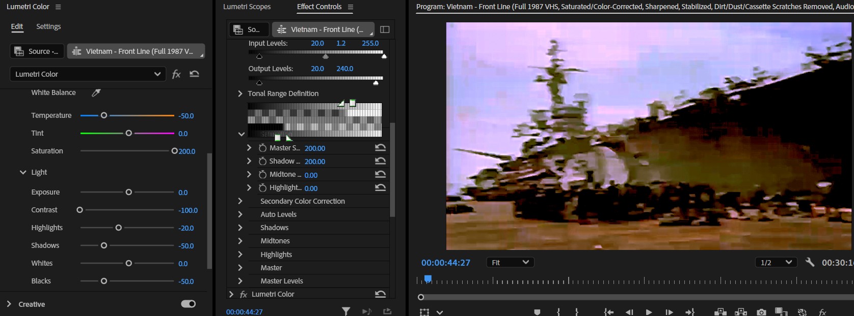 2025-02-10 2003 hours (Color-Correcting Saturated Shot to Make Sky Appear More Realistic)