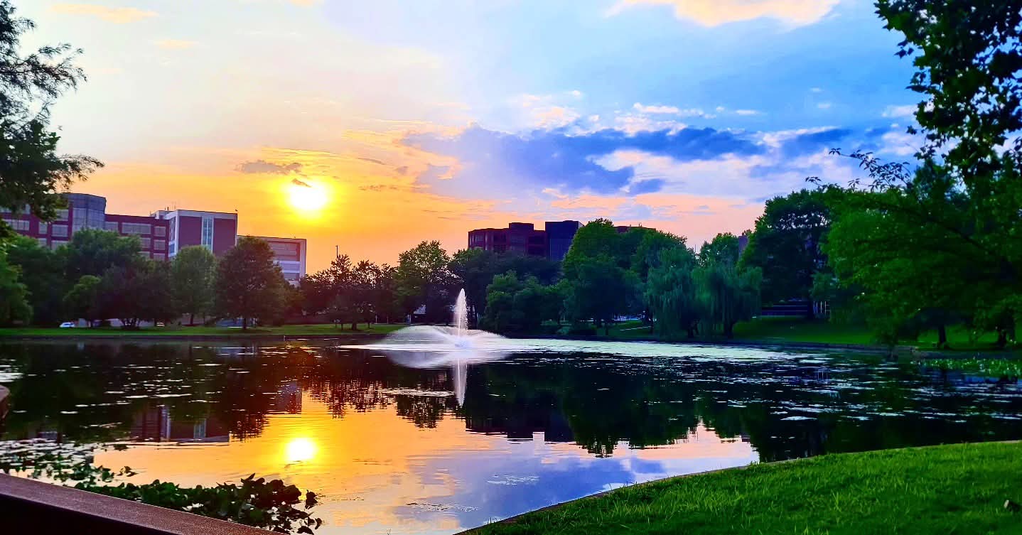 2025-07-18 1945 hours - Breathtaking Sunset over Schaible Lake Park