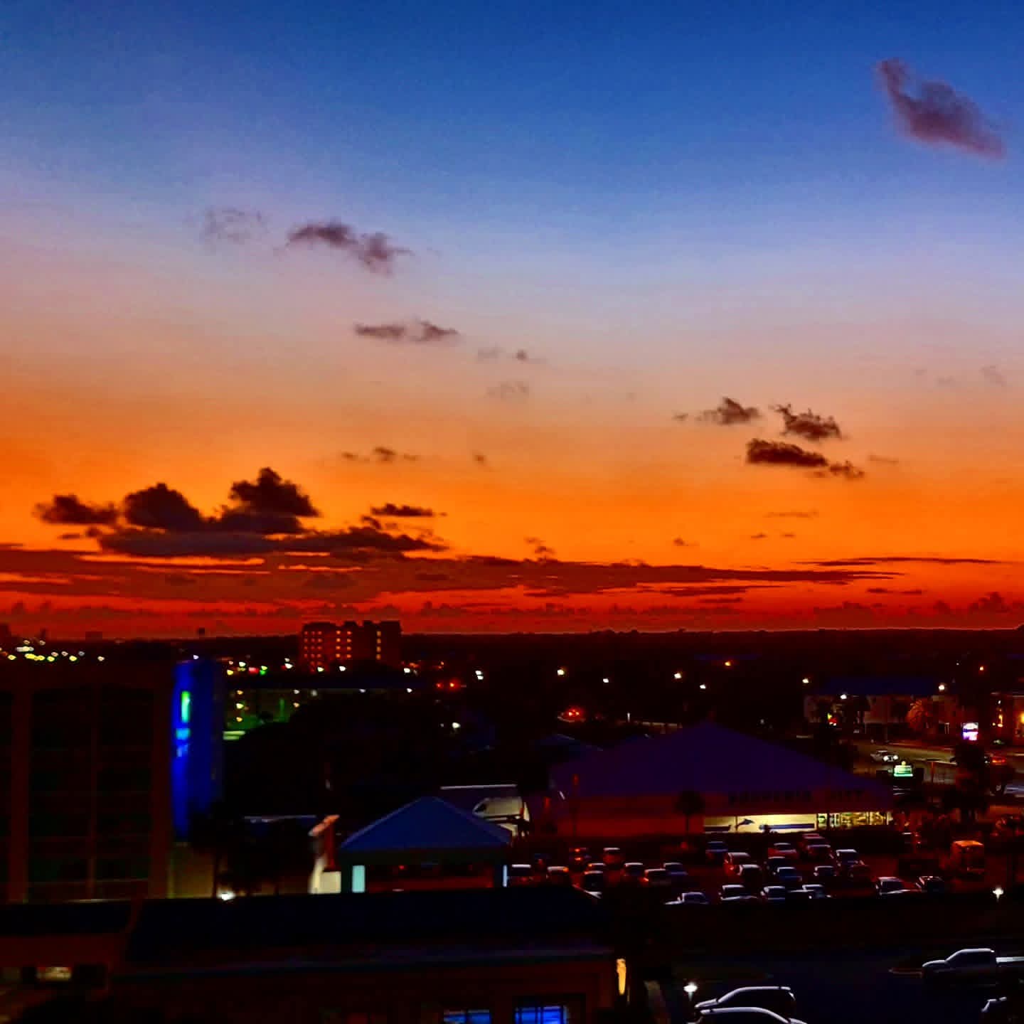 2025-09-22 1909 hours - Spectacular Colorful Dusk seen from Pelican Pointe Condos