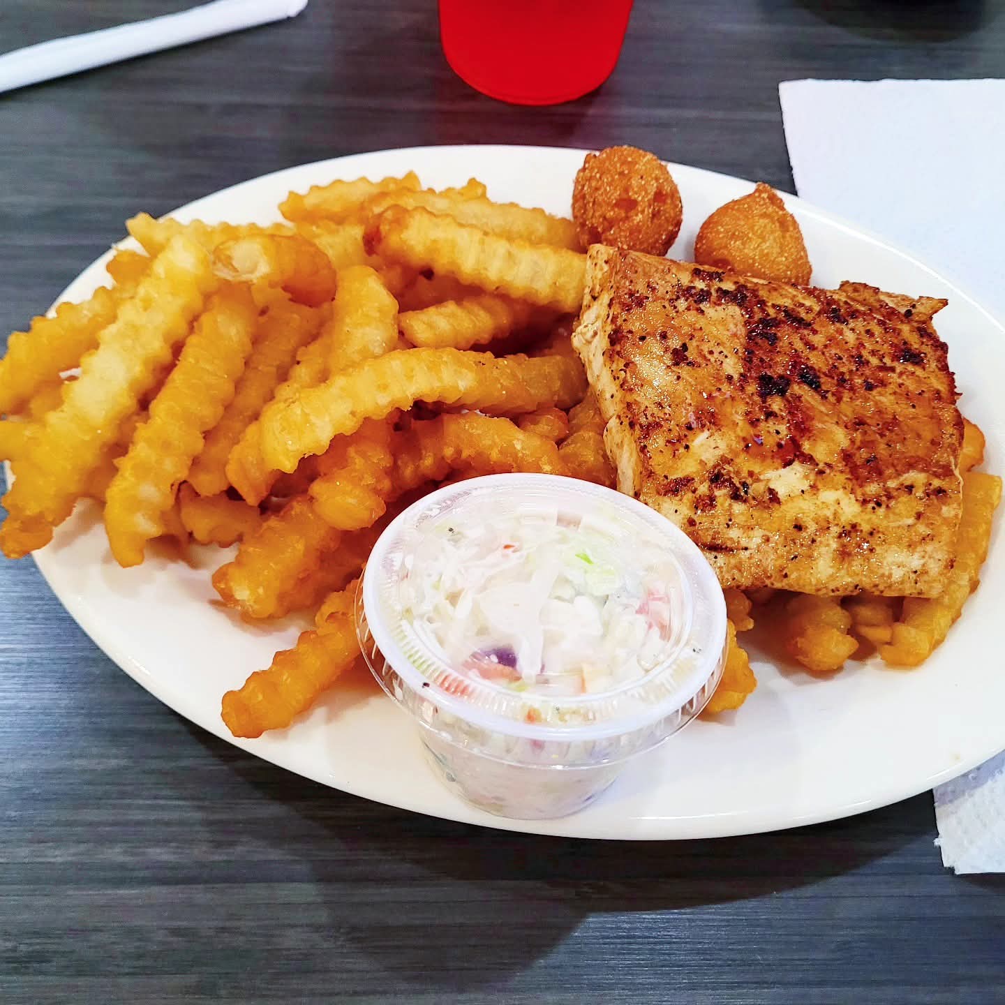 2025-09-23 1756 hours - Mahi Mahi Specialty Dinner at Doc's Seafood in Orange Beach