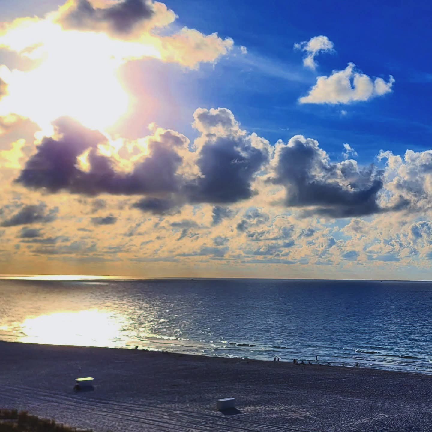 2025-09-24 0737 hours - Spectacular Sunrise over Gulf of Mexico seen from Pelican Pointe Condos
