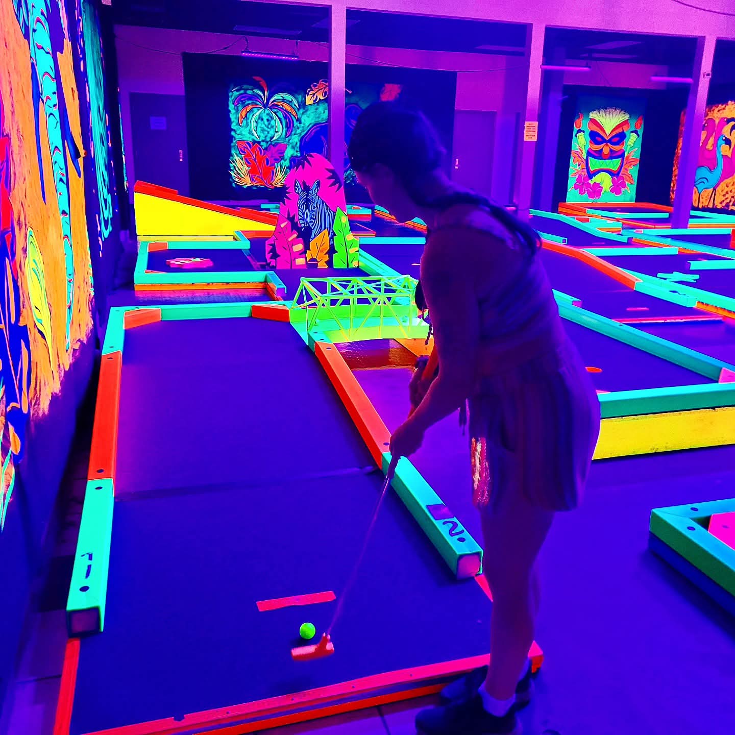 2025-09-30 1603 hours #2 - Haley's Second Hole at Glow Golf