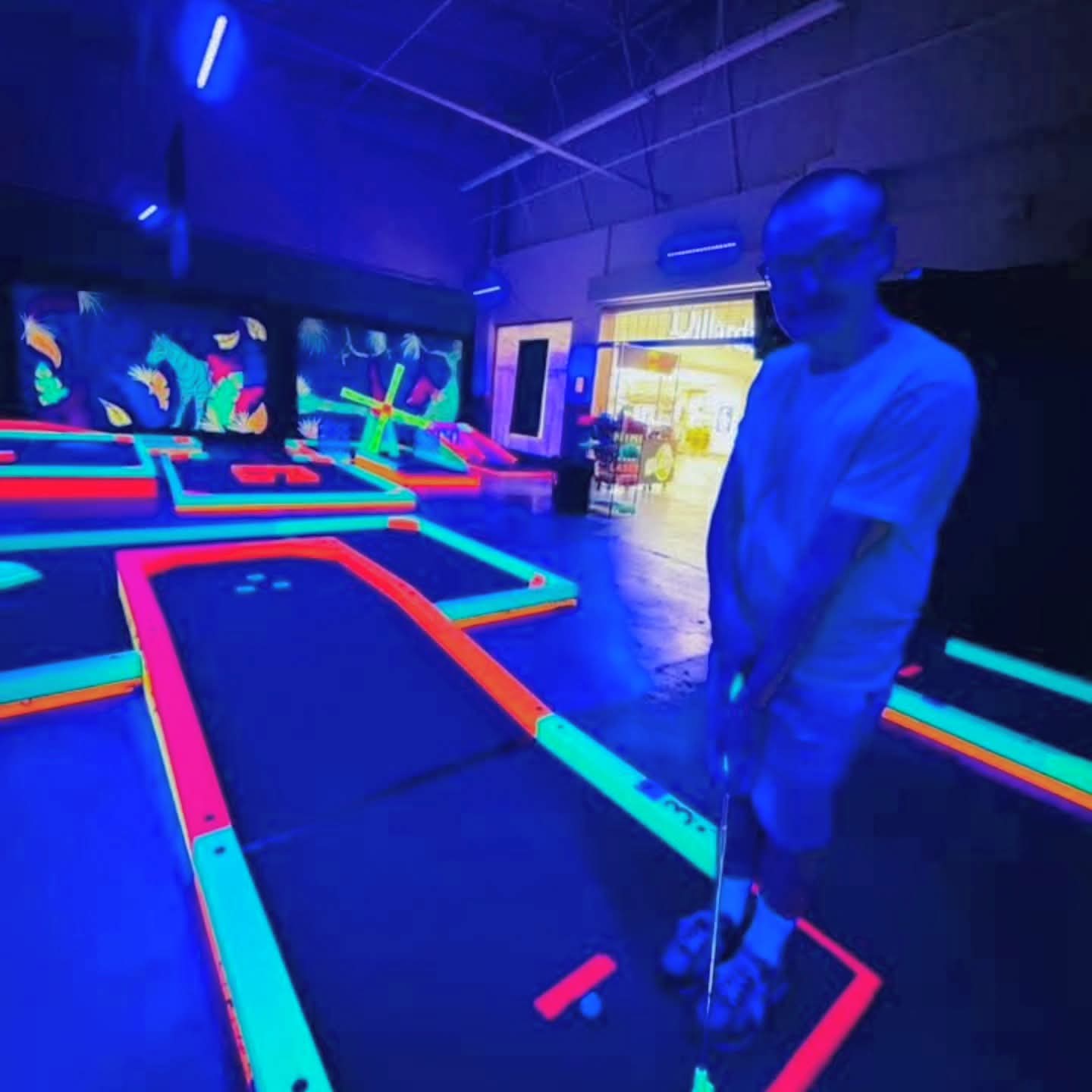 2025-09-30 1606 hours #1 - Brady's Third Hole at Glow Golf (Photo)