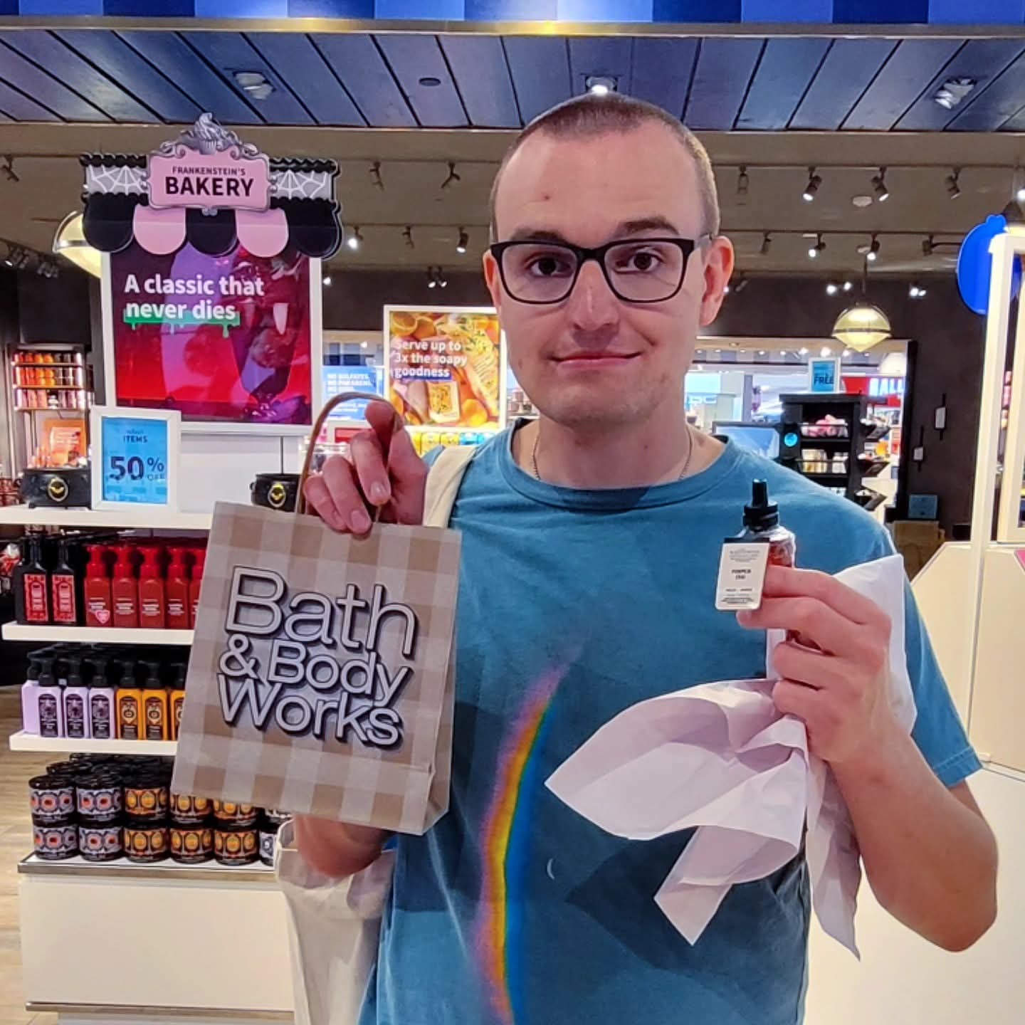 2025-09-30 1744 hours - Brady bought a Pumpkin Chai Fragrance Wall Plug at Bath & Body works at Battlefield Mall