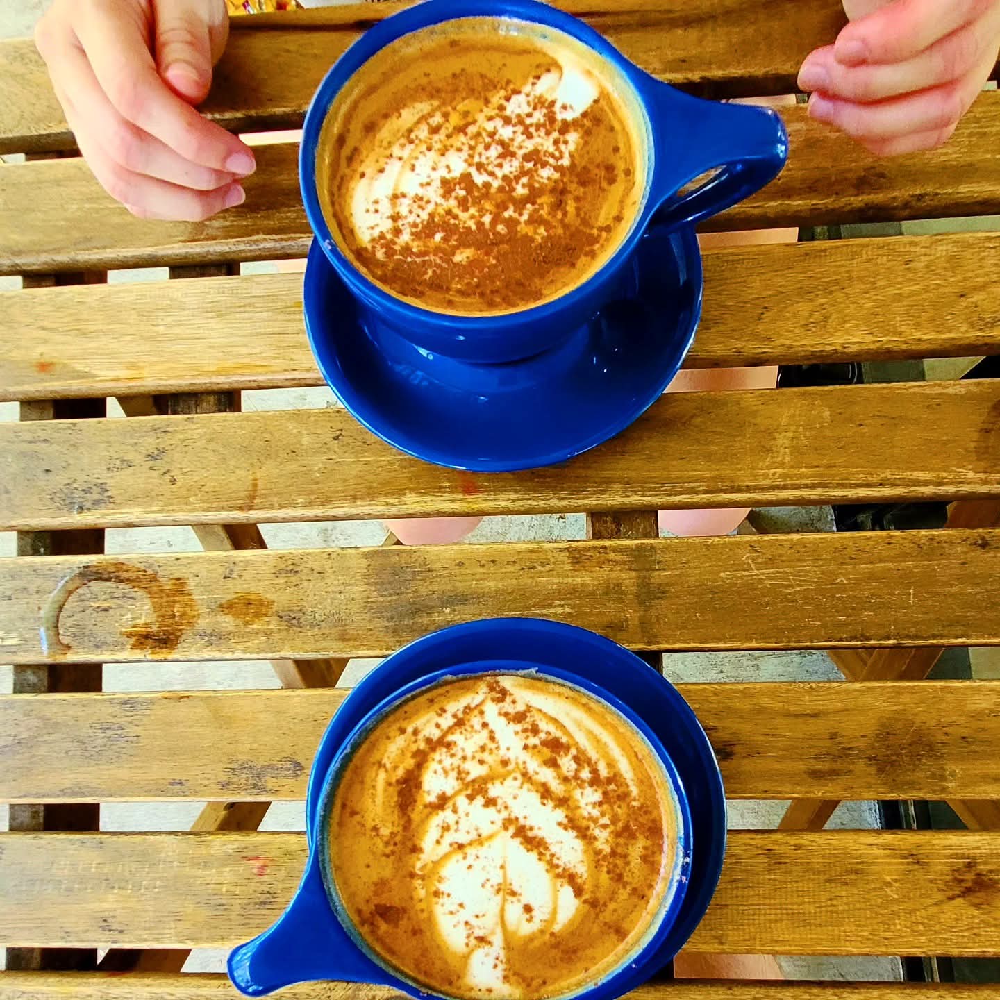 2025-10-06 1341 hours - Pumpkin Spice Lattes at Kingdom Coffee Lone Pine