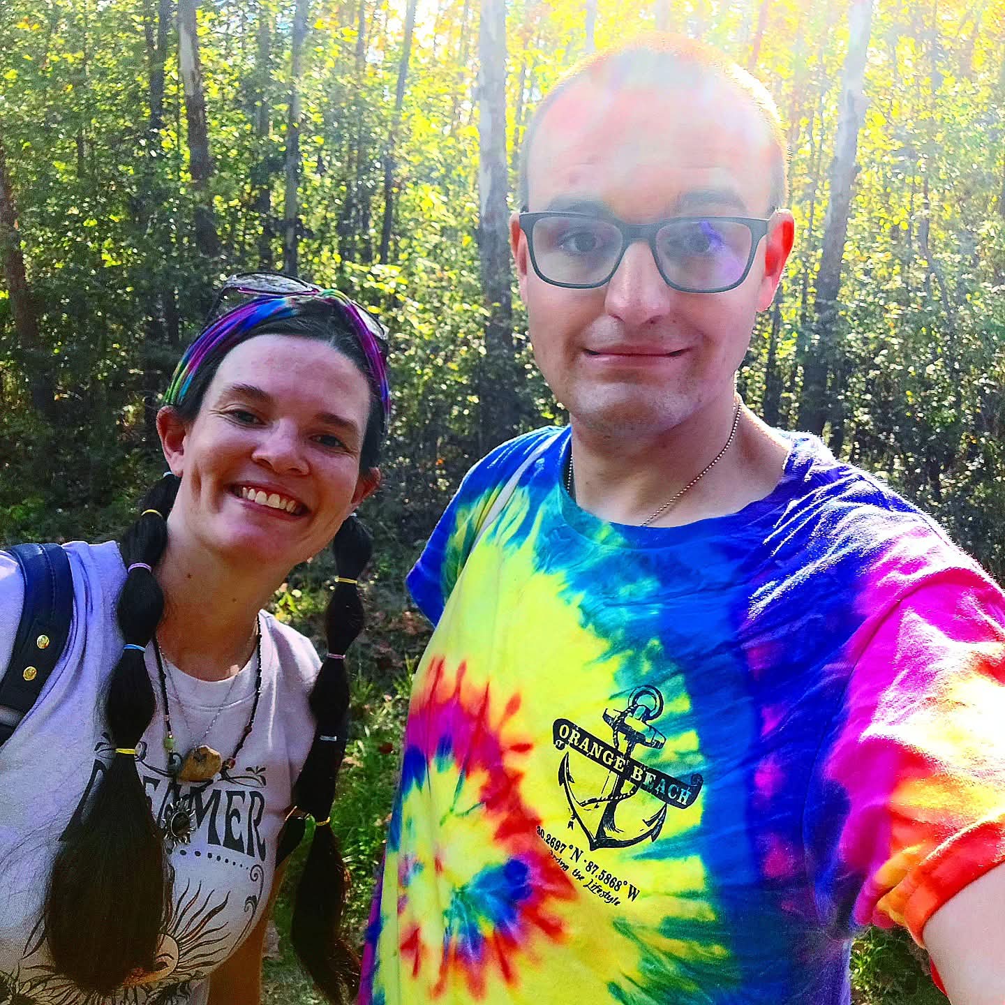 2025-10-06 1525 hours - Haley Kilburn & Brady walk Galloway Creek Greenway Trail to the Nature Center