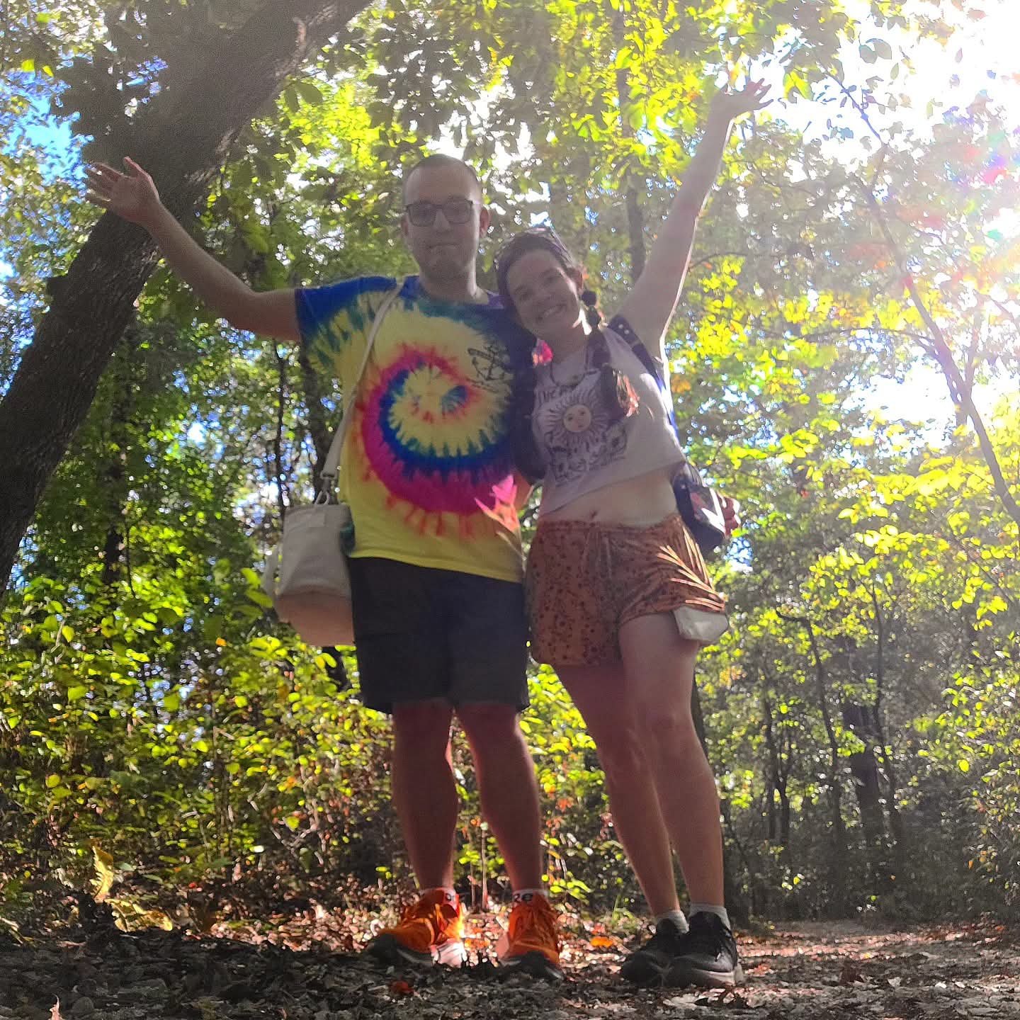 2025-10-06 1614 hours - Brady & Haley at Fox Bluff Trail at Springfield Nature Center