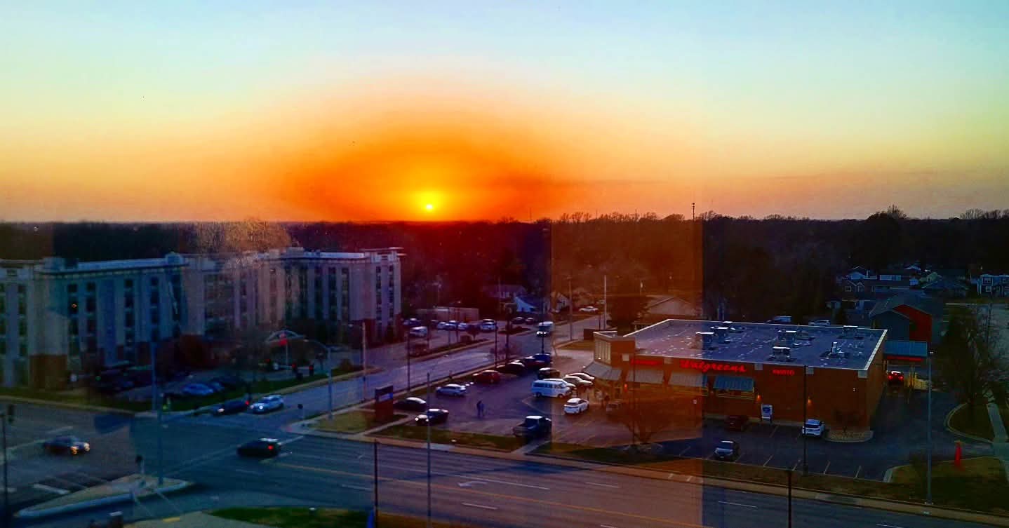 2025-12-18 1651 hours - Spectacular Sunset over Seminole Holland seen from Mercy Hospital
