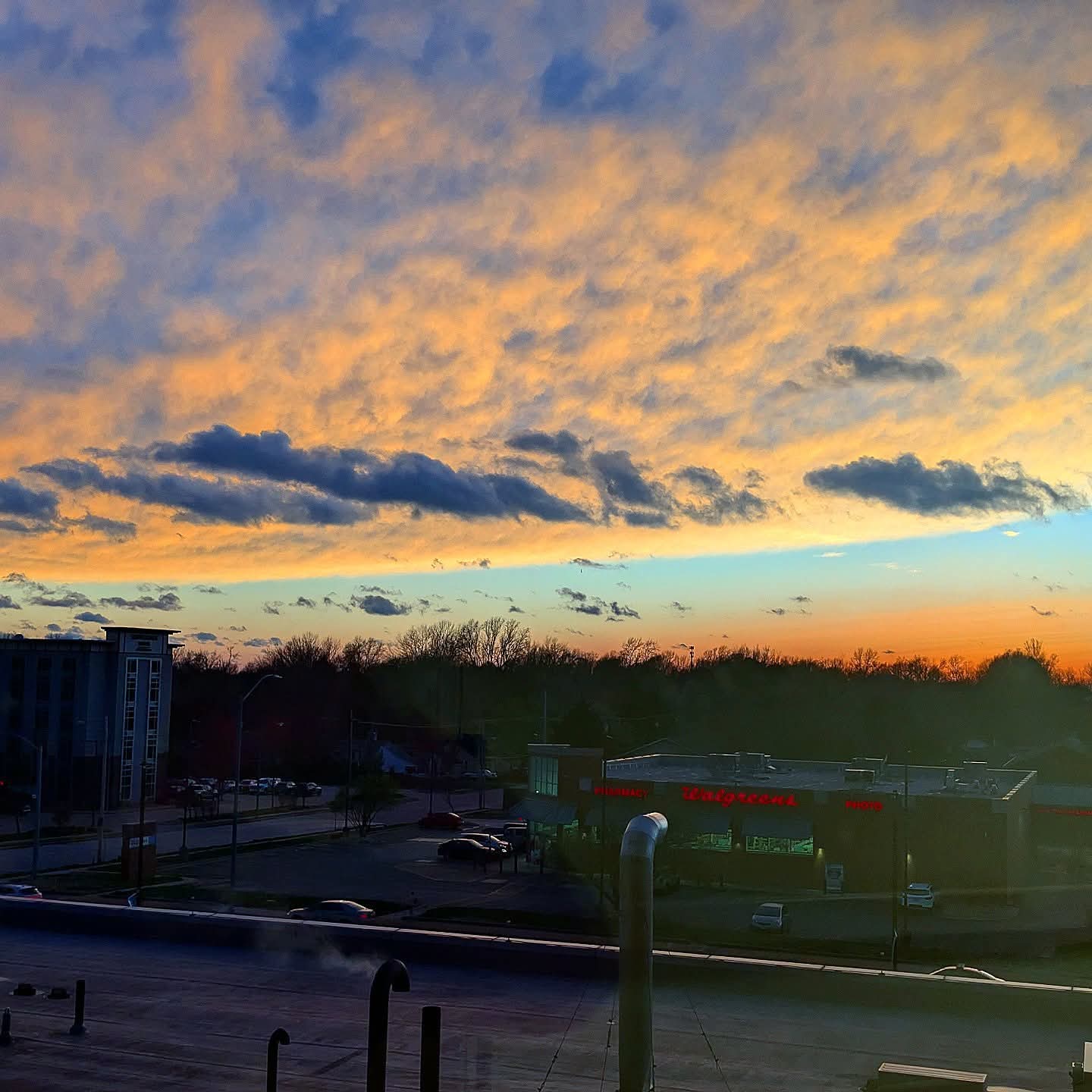 2026-03-11 1923 hours - Spectacular Colorful Sunset over Seminole-Holland seen from Mercy Hospital