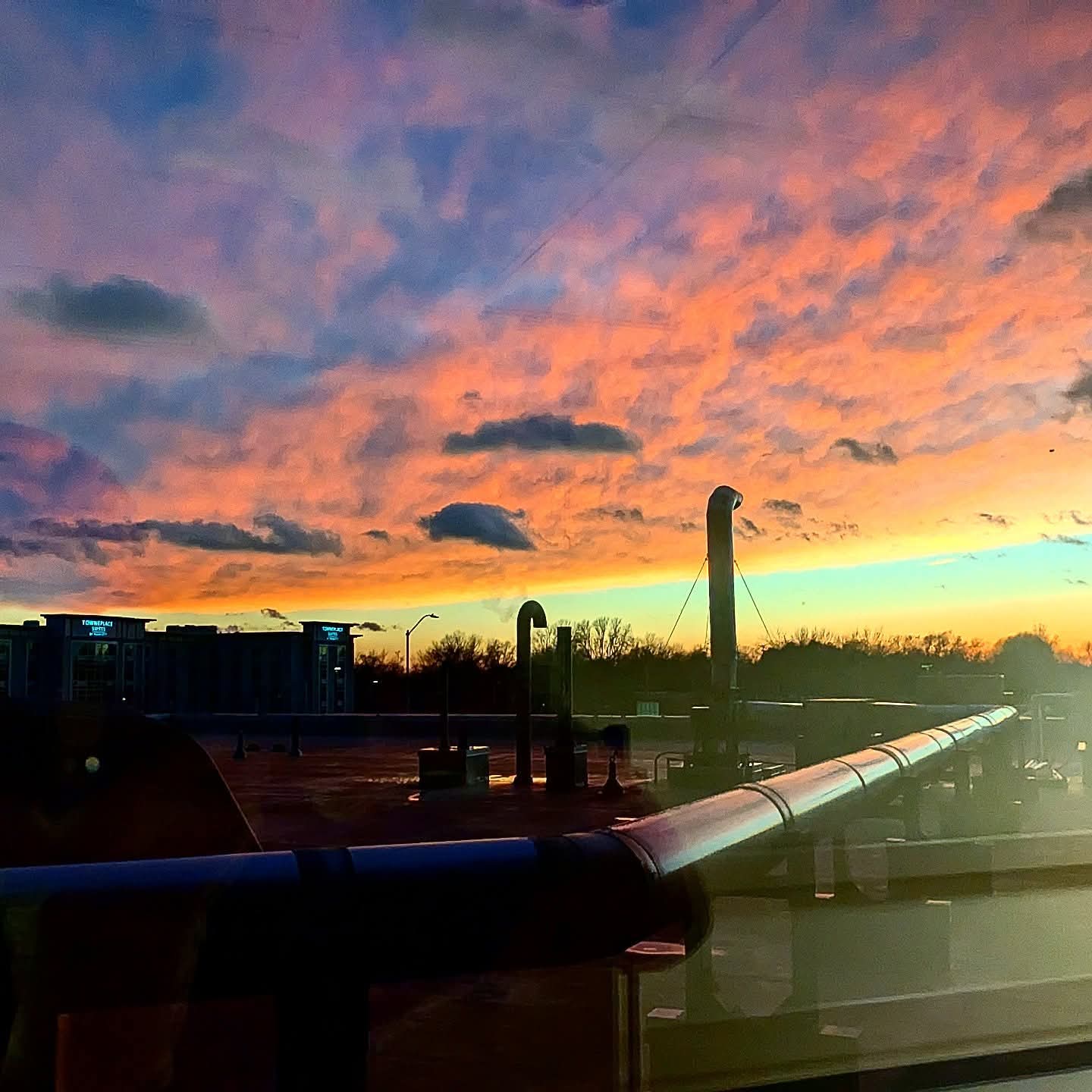 2026-03-11 1928 hours - Spectacular Colorful Sunset over Seminole-Holland seen from Mercy Hospital